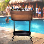 Aspen Beverage Tub with Stand Copper 28-inch | BREKX