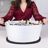 Aspen Metal Beverage Tub with Party Mat White| BREKX