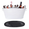 Colt Drink Bucket Hammered White with Party Mat | BREKX