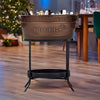 CHEERS Beverage Tub with Stand for Parties Hammered Antique Copper | BREKX