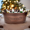 CHEERS Beverage Tub for Parties Hammered Antique Copper | BREKX