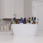 Colt Drink Bucket Hammered White with Party Mat | BREKX