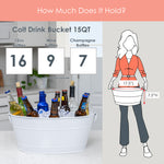 Colt Drink Bucket Hammered White | BREKX