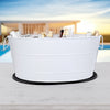 Aspen Metal Beverage Tub with Party Mat White| BREKX